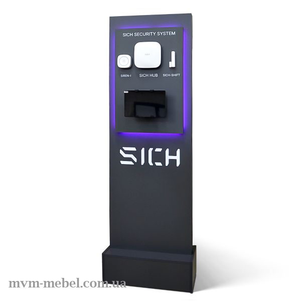 Рекламная стойка для охранного оборудования
