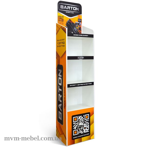 Рекламная стойка для средств по уходу за обувью