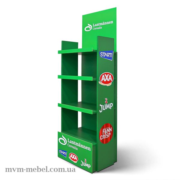 Рекламная стойка для хлопьев, снеков, сухариков