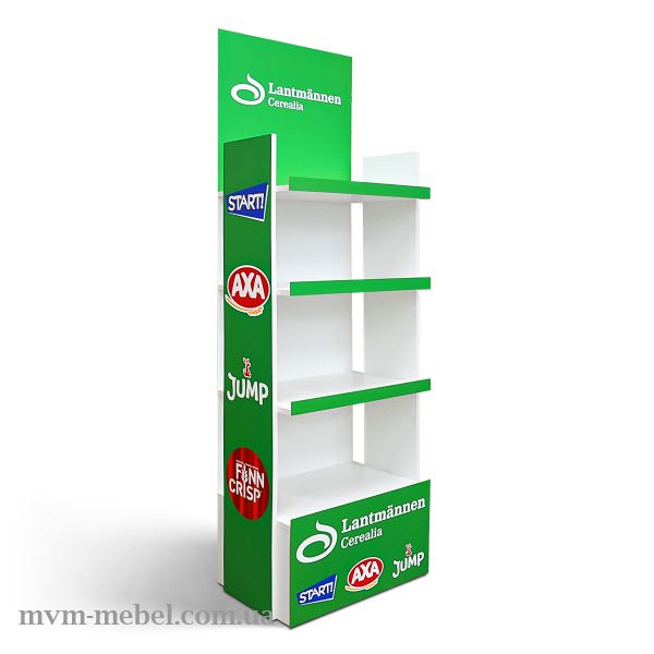 Рекламная стойка для хлопьев, снеков, сухариков